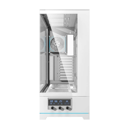 Obudowa komputerowa DARKFLASH DY451L PRO + 1 wentylator (biała)