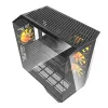 Obudowa komputerowa DARKFLASH DY470 + 4 wentylatory (czarna)