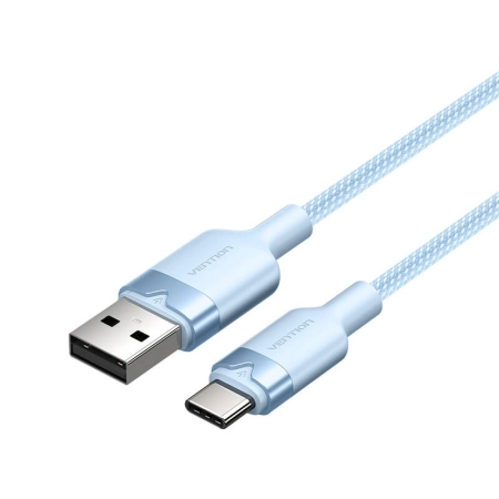 Kabel VENTION CTNLF USB-A-USB-C 1m 3A (niebieski)