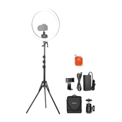 Zestaw do selfie z okrągłą lampą LED do telefonu Neewer SRP18C 17cm