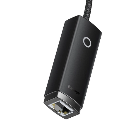 Adapter BASEUS Lite Series USB-C-RJ45 100Mbps (czarny)