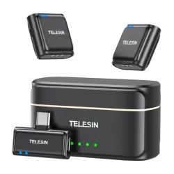 Mikrofon bezprzewodowy krawatowy + powerbank TELESIN do telefonów (USB-C)