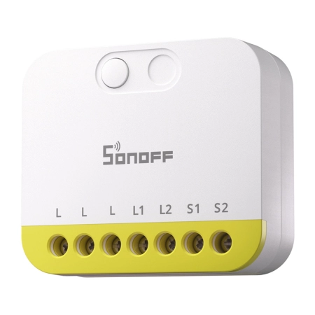 Dwukanałowy mini przełącznik bez N Sonoff MINI-ZB2GS-L ZigBee