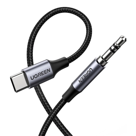 Kabel UGREEN AV143 USB-C-jack 3,5mm 1m (czarny)