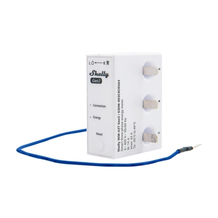 Miernik energii SHELLY 3EM-63T Gen3 Wi-Fi (płaski zacisk)