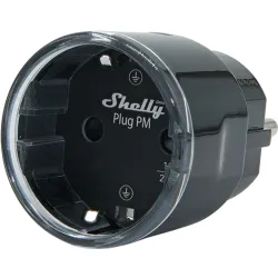 Inteligentne gniazdko 13A Shelly Plug PM Gen3 Matter czarny