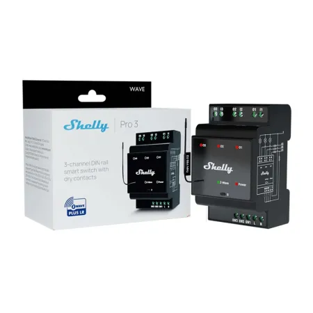Przekaźnik SHELLY Qubino Wave Pro 3 Z-Wave 3-kanałowy DIN