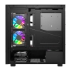 Obudowa komputerowa DarkFlash DS950V z wyświetlaczem (czarna) + 6 wentylatorów