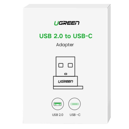 Adapter UGREEN US280 USB-C-USB-A 2.0 (czarny)