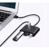 Hub USB UGREEN CR113 4-portowy USB 3.0 0.5m (czarny)