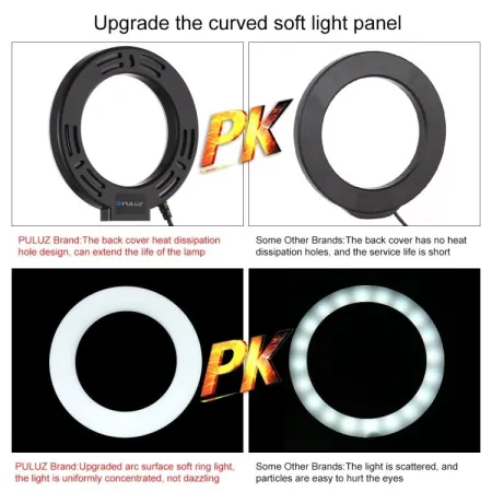 Lampa pierścieniowa LED PULUZ PU391 średnica 26cm