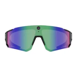 Sportowe okulary Colmi V06 AI Czarne (z niebieskimi szkłami)