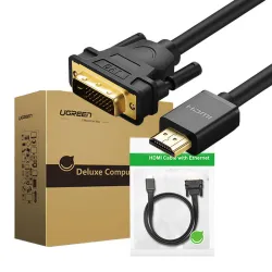Kabel UGREEN HDMI-DVI 1,5m (czarny) Kabel UGREEN HDMI-DVI 1,5m (czarny)