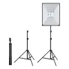 Zestaw oświetleniowy PULUZ 50x70cm statyw 4x żarówka LED