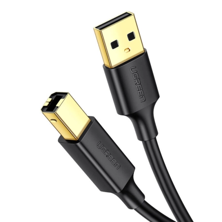 Kabel UGREEN US135 USB-A-USB-B 2m (czarny)