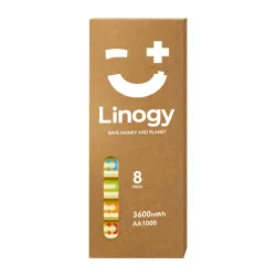 Zestaw akumulatorów LINOGY AA Li-ion Pro - zestaw 8 szt.