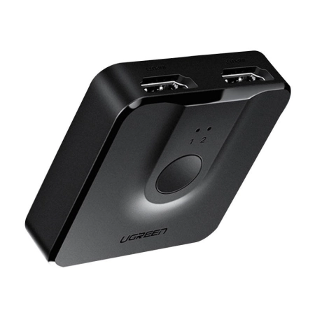 Przełącznik HDMI UGREEN CM217 2-portowy 20cm (czarny)