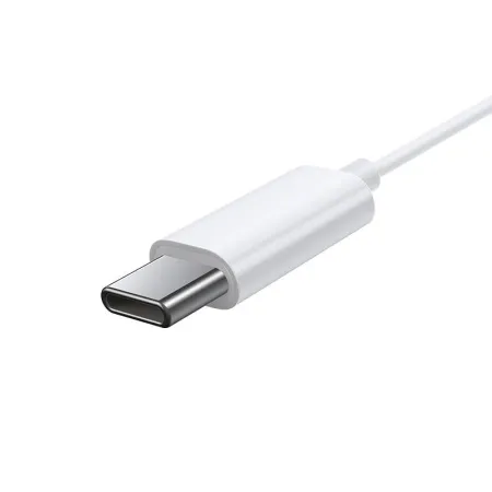 Słuchawki przewodowe BASEUS Encok C17 USB-C (białe)