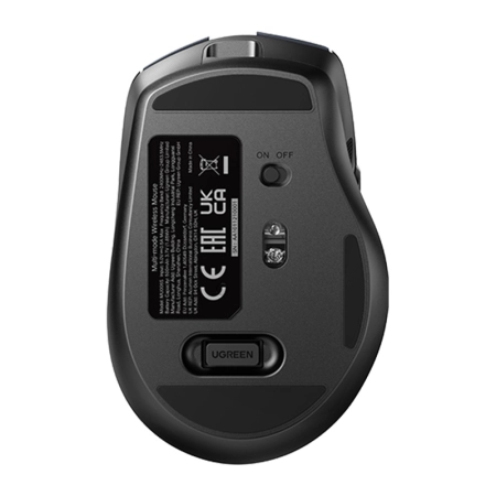 Mysz bezprzewodowa UGREEN MU006S BT+2.4GHz USB-C (czarna)
