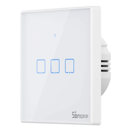 Włącznik dotykowy SONOFF TX T2 Wi-Fi+RF 433 3-kanałowy