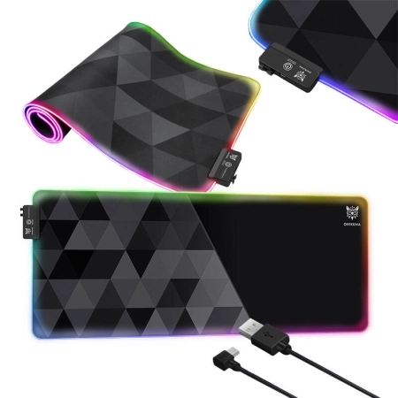 Podkładka pod mysz ONIKUMA MP006 RGB (czarna)