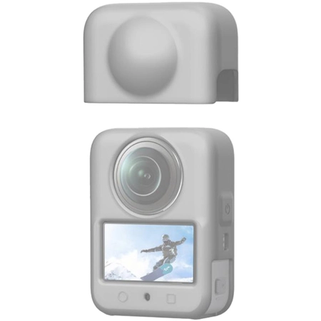 Osłona silikonowa PULUZ DJI Osmo 360 z soczewką (szara)