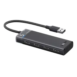 Hub USB UGREEN CM653 4-portowy (szary)