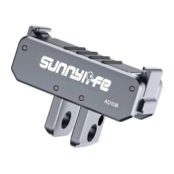 Sunnylife aluminiowy dwukierunkowy adapter montażowy do Osmo Nano / Action 6 Sunnylife aluminiowy dwukierunkowy adapter montażowy do Osmo Nano / Action 6
