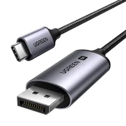 Kabel UGREEN CM556 USB-C-DisplayPort 3m (czarny) Kabel UGREEN CM556 USB-C-DisplayPort 3m (czarny)