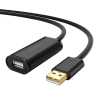 Kabel UGREEN US121 USB-A-USB-A 15m aktywny (czarny)
