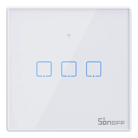 Włącznik dotykowy SONOFF TX T2 Wi-Fi+RF 433 3-kanałowy