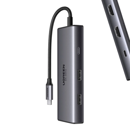 Hub USB-C UGREEN CM498 6-portowy