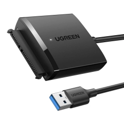 Adapter dysku UGREEN SATA-USB 3.0 2.5/3.5" (czarny) Adapter dysku UGREEN SATA-USB 3.0 2.5/3.5" (czarny)