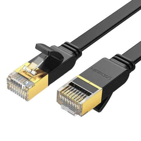 Kabel RJ45 UGREEN NW106 Cat.7 3m płaski (czarny)