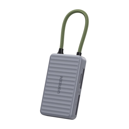 Czytnik kart UGREEN CM868 USB-C 2xSD 1xTF (szary)