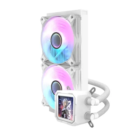 Chłodzenie wodne DARKFLASH DV240S 120mm x2 (białe)