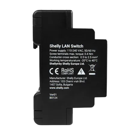 Switch ETHERNET SHELLY LAN Switch 5-portowy