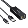 Adapter UGREEN CR110 USB-C-RJ45 100Mb/s (czarny)