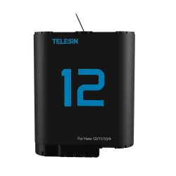 Akumulator TELESIN do GoPro Hero 9-12 1750mAh (niebieski)