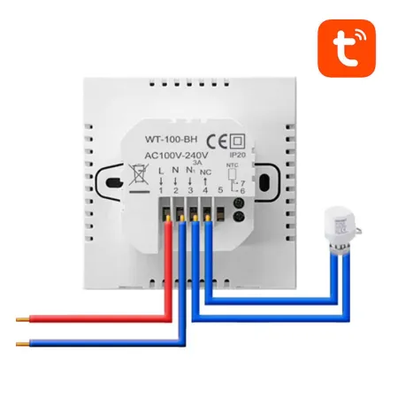 Termostat smart AVATTO ZWT100 ZigBee 3A (Tuya)