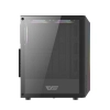 Obudowa komputerowa DARKFLASH DK151 + 3 wentylatory RGB (czarna)