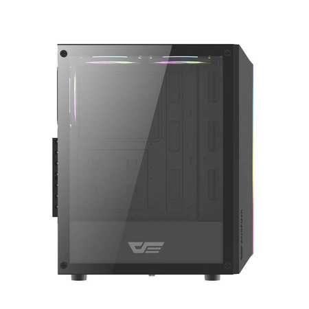 Obudowa komputerowa DARKFLASH DK151 + 3 wentylatory RGB (czarna)