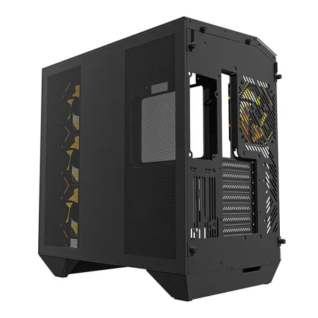 Obudowa komputerowa DARKFLASH DY470 + 4 wentylatory (czarna)