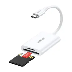 Czytnik kart UGREEN CM265 USB-C 2w1 (biały) Czytnik kart UGREEN CM265 USB-C 2w1 (biały)