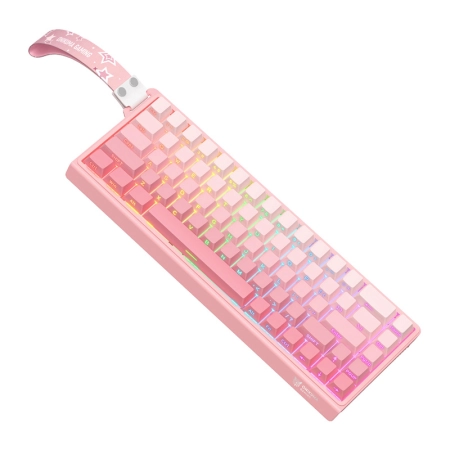 Klawiatura mechaniczna ONIKUMA G69 QWERTY (różowa)