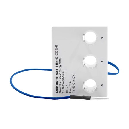 Miernik energii SHELLY 3EM-63T Gen3 Wi-Fi (płaski zacisk)
