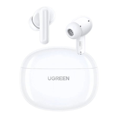 Słuchawki dokanałowe TWS Ugreen HiTune T3C, Bluetooth 5.4, IPX5, mikrofon (białe)