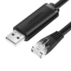 Kabel UGREEN USB-A-RJ45 1,5m (czarny) Kabel UGREEN USB-A-RJ45 1,5m (czarny)
