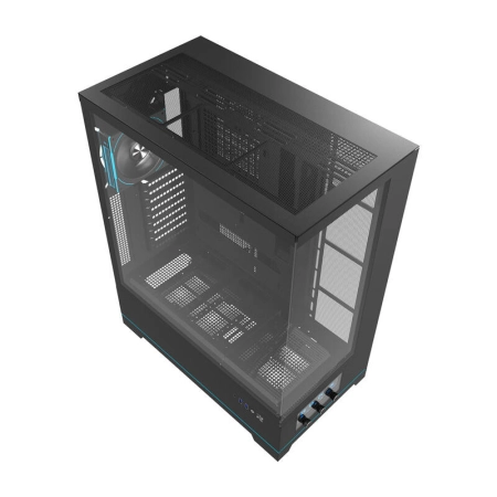 Obudowa komputerowa DARKFLASH DY451L PRO + 1 wentylator (czarna)