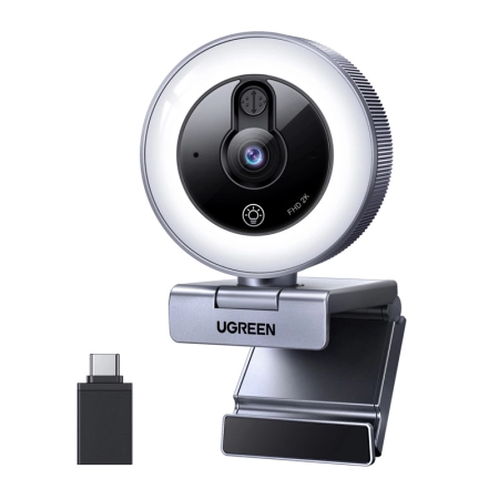 Kamera internetowa Ugreen CM910, 2K, 30FPS, USB, oświetlenie LED, wbudowany mikrofon